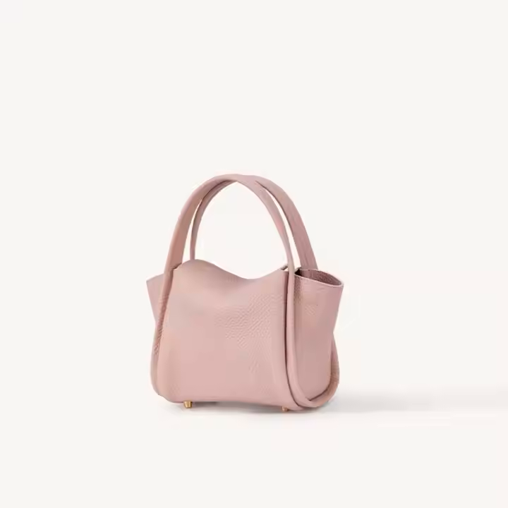 Elegant Autumn Mini Macaron Leather Bag – Luxe Handheld & Shoulder Design