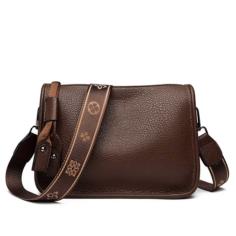 Luxury Genuine Leather Women's Tote & Crossbody Bag