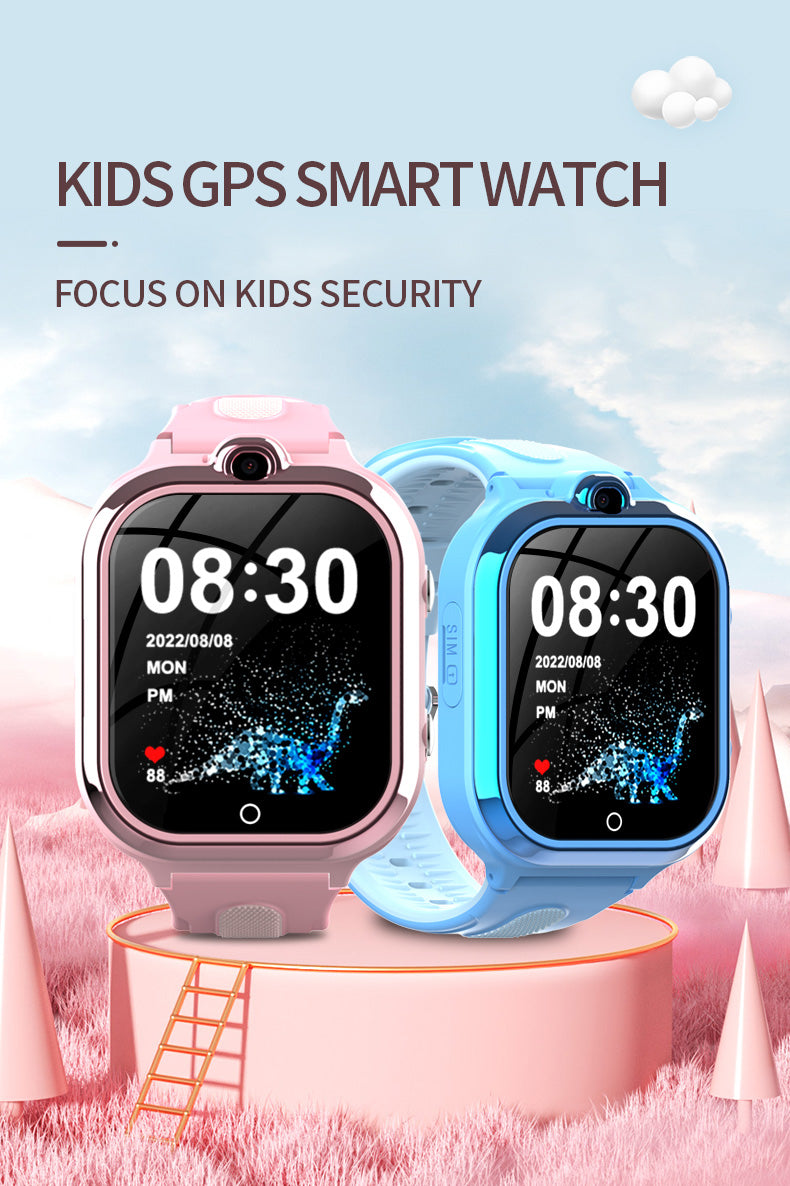 DF97 Kids 4G GPS Smartwatch – Waterproof, Video Call, Sleep & Mood Tracker